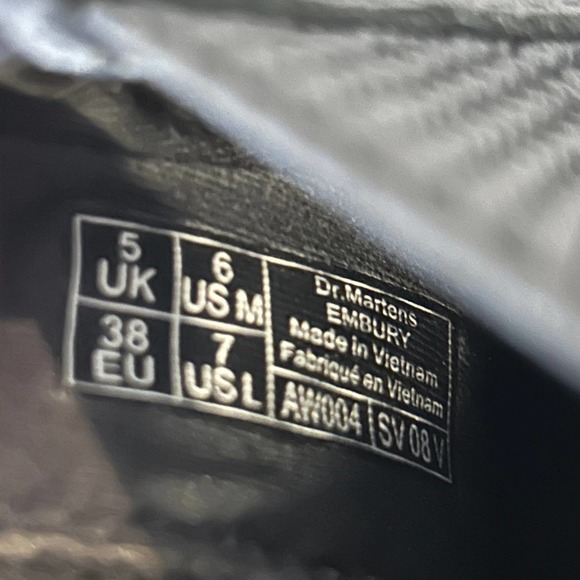 Dr. Martens Embury Leather Chelsea Black boots Size 6 - Picture 7 of 7
